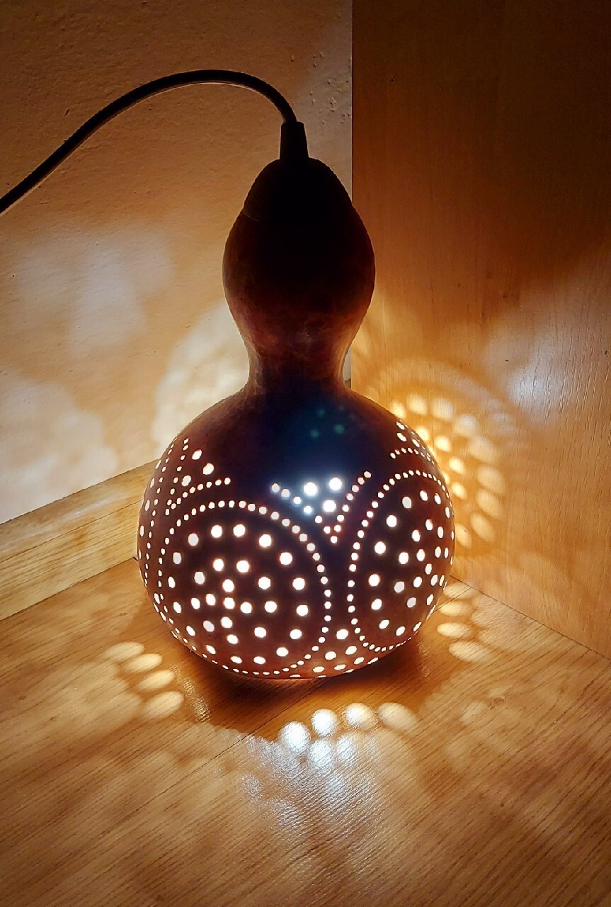 Lampa z tykwy 4 Woźniki Kup teraz na Allegro Lokalnie