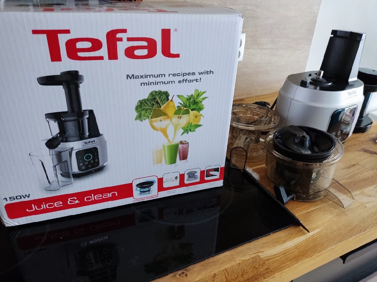 Wyciskarka wolnoobrotowa Tefal ZC420E38 Juice&Clea Kraków Kup teraz