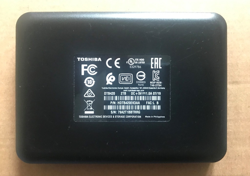 Dysk zewnętrzny HDD Toshiba DTB420 2TB | Rzeszów | Kup teraz na Allegro ...