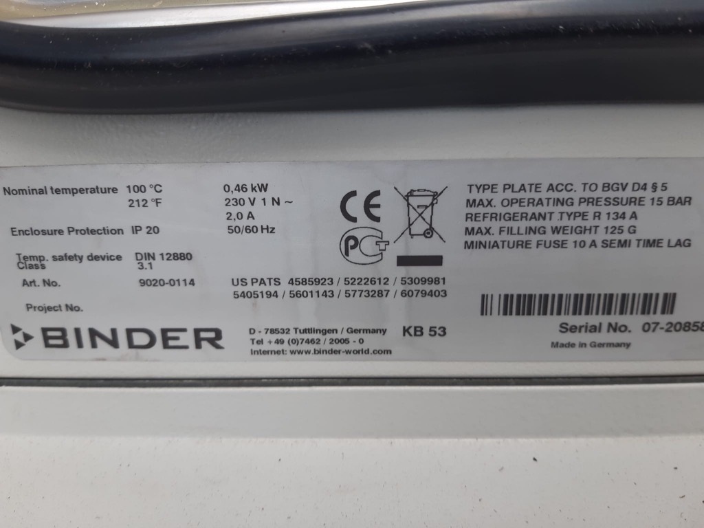 Cieplarka z chłodzeniem Binder KB 53 inkubator Żychlin Kup teraz na