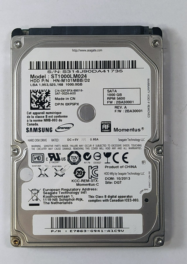 Dysk Twardy Hdd Samsung 1tb 2 5 St1000lm024 Kup Teraz Za 00 Zl Krakow Allegro Lokalnie