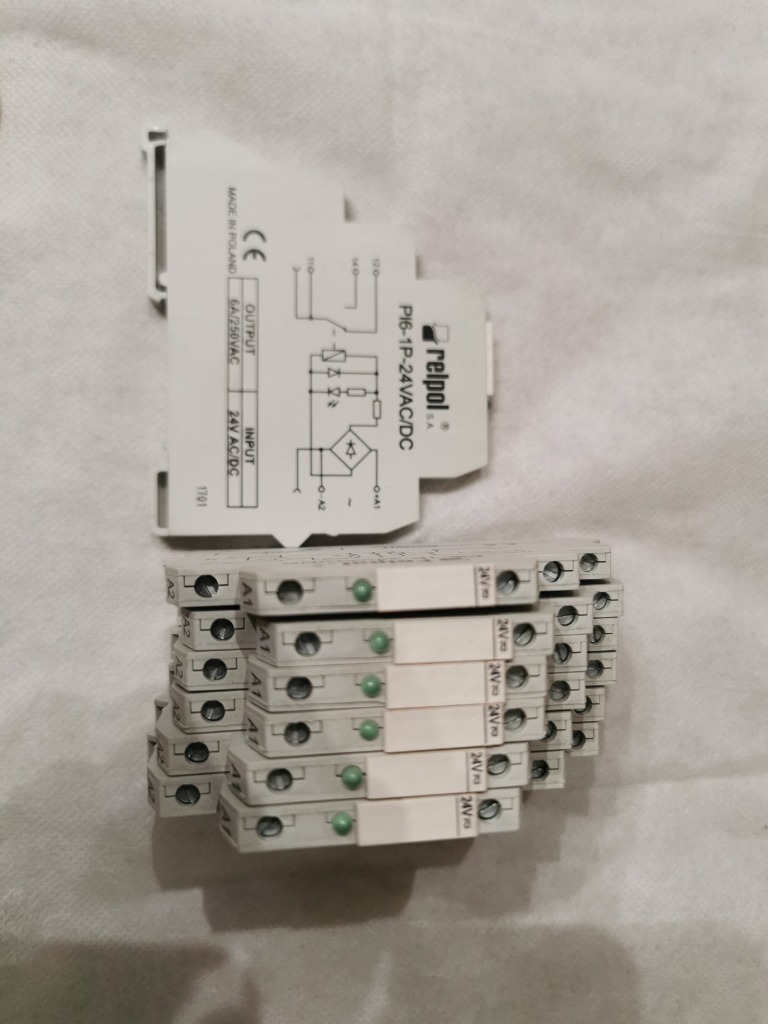 Przekaźnik interfejsowy 1P 12A 24V DC AgSnO2 PI6-1 | Wrocław | Kup ...