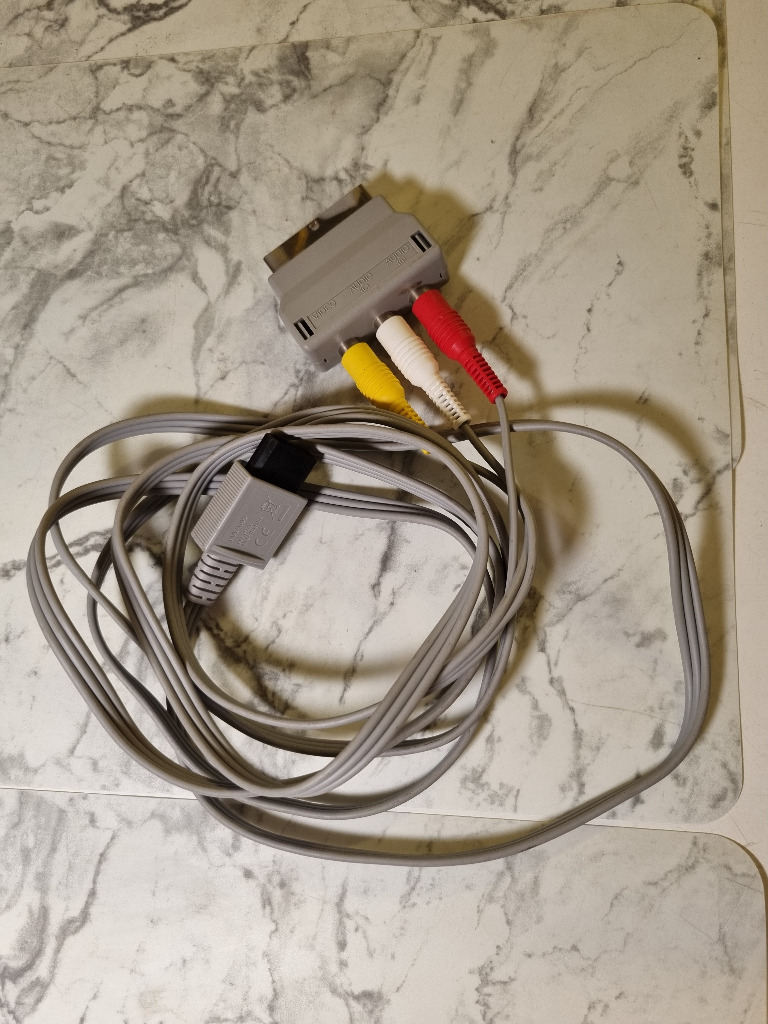 Kabel AV oryg. Nintendo Wii chinch + EURO SCART Białystok Kup teraz