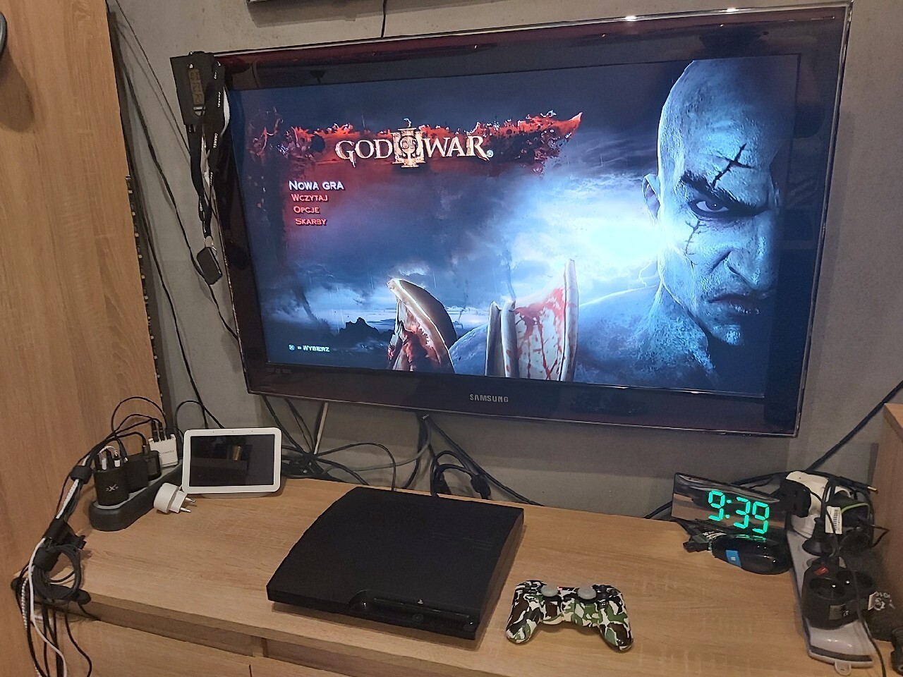 Playstation 3 slim 360GB wraz z padem Bluetooth Katowice Licytacja