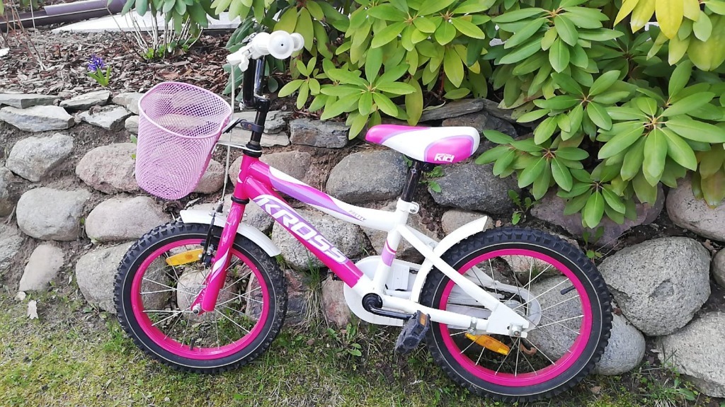 Rower Kross Pretty 16" dla dziewczynki stan bdb Warszawa Kup teraz na Allegro Lokalnie