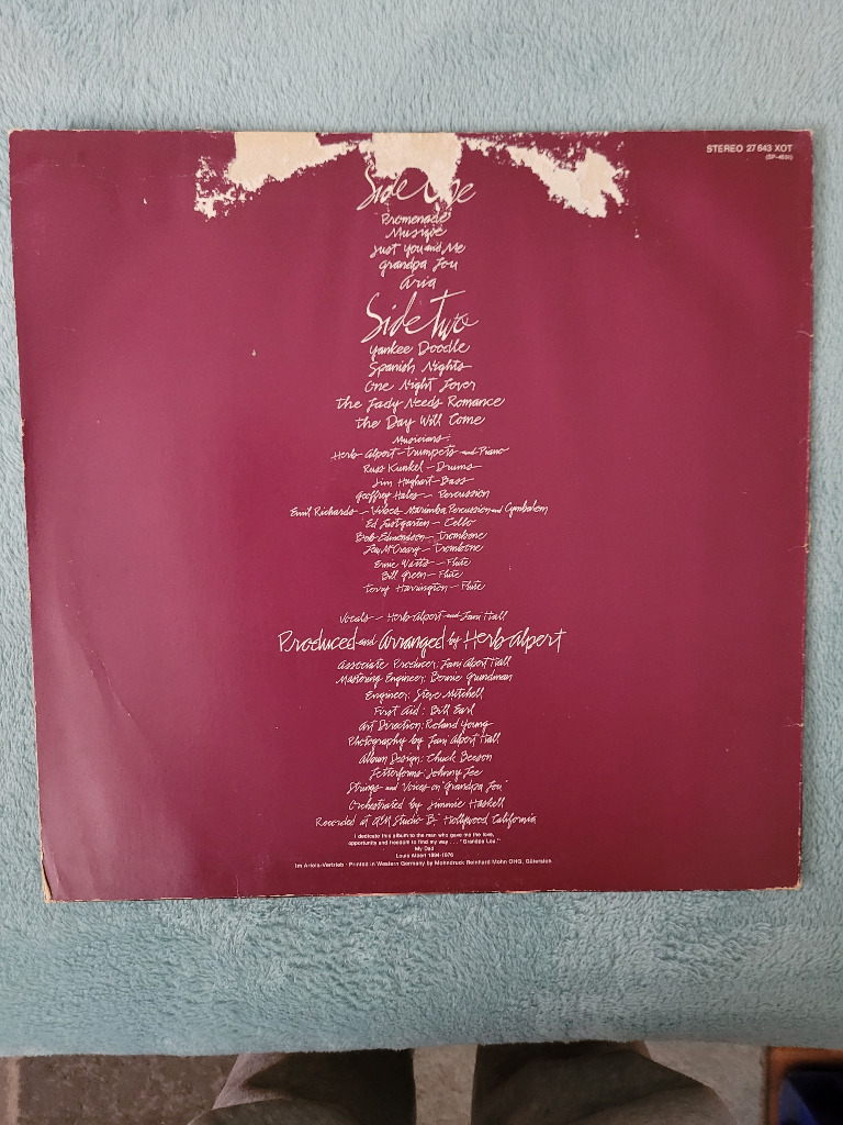 HERB ALPERT JUST YOU AND ME Żary Kup teraz na Allegro Lokalnie