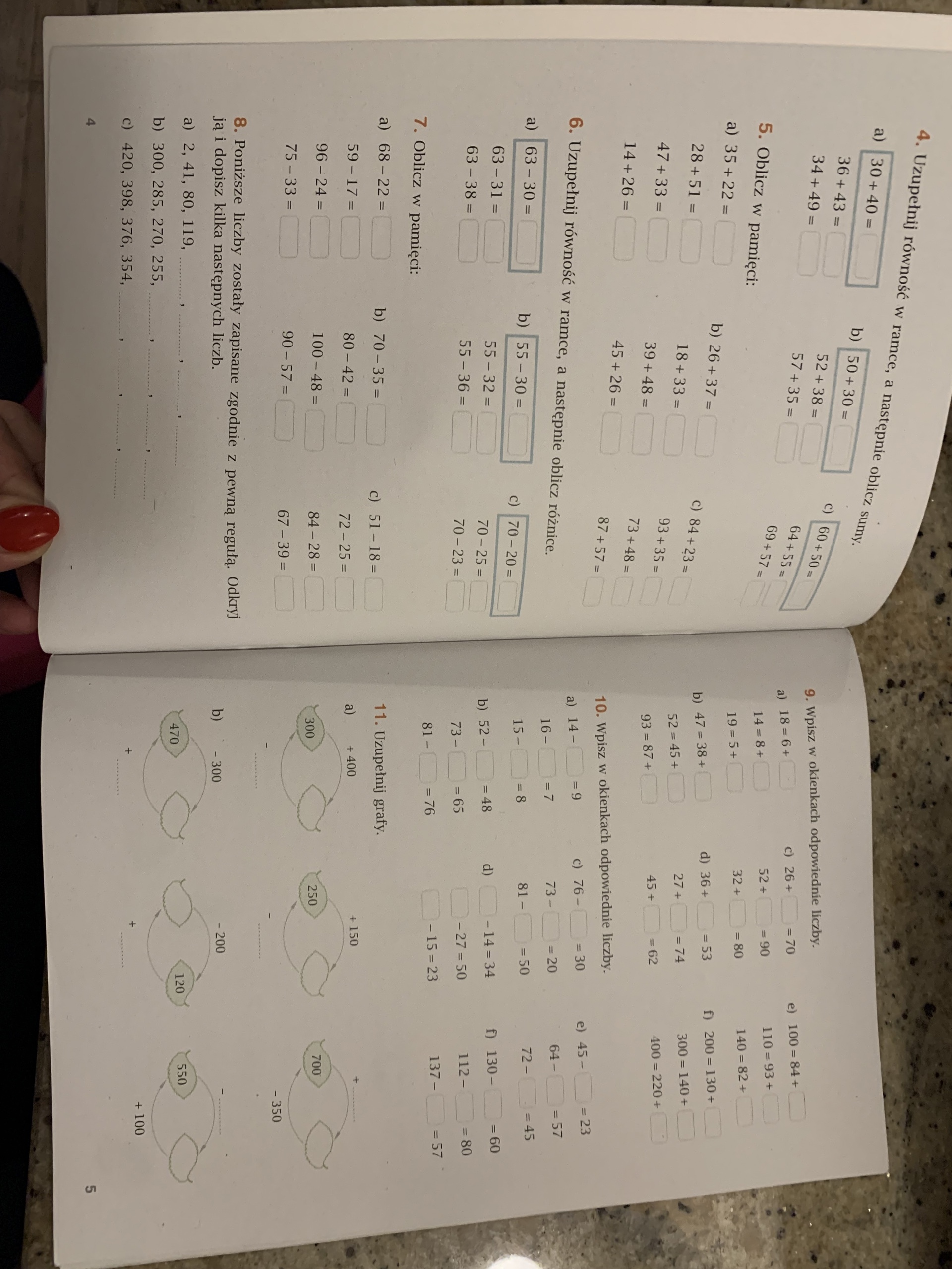 Matematyka Z Plusem Klasa 4 ćwiczenia Wersja C Odpowiedzi