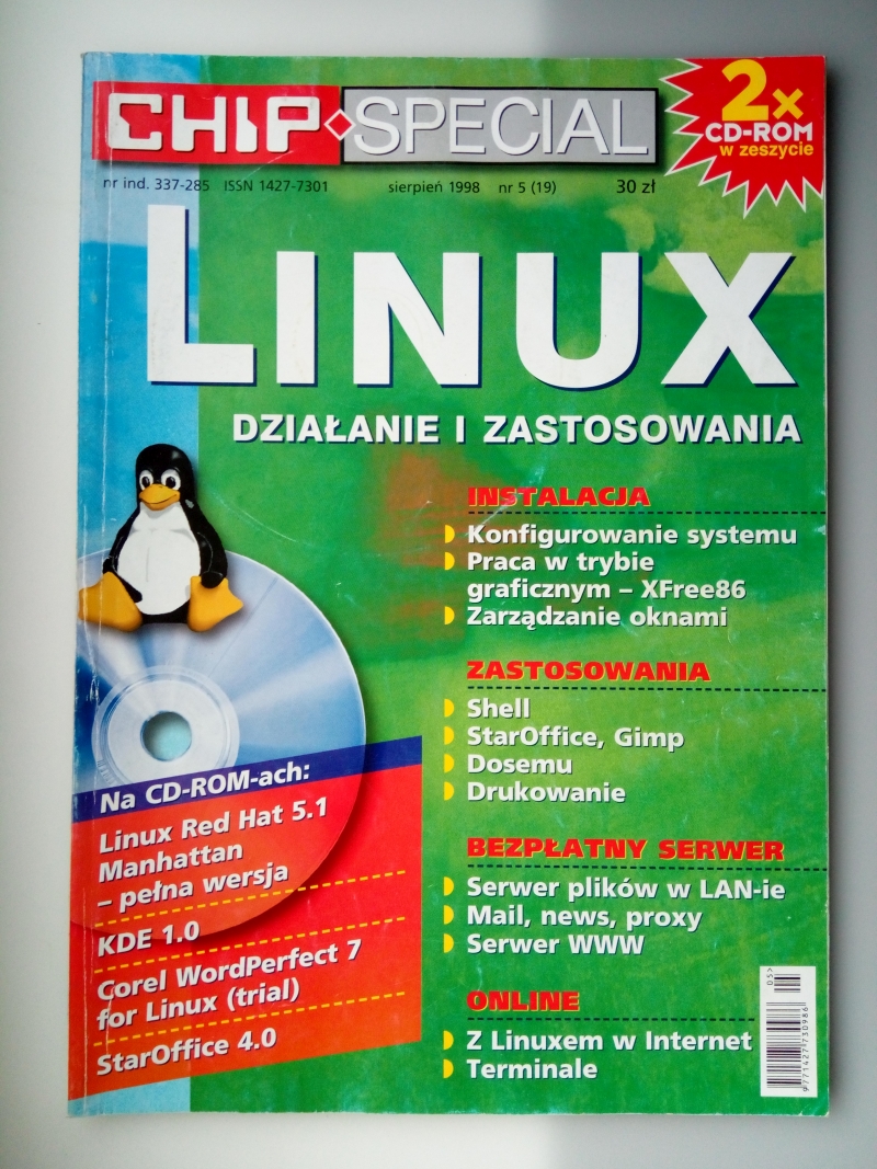 CHIP Special LINUX zastosowanie 98, 99, 2000r. Szczecin Licytacja