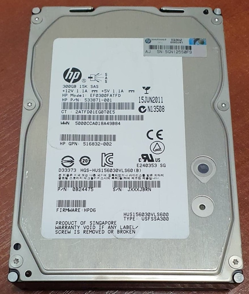 HP 300GB 15k 3 5 LFF EF0300FATFD SAS 533871001 | Zabierzów | Kup teraz ...