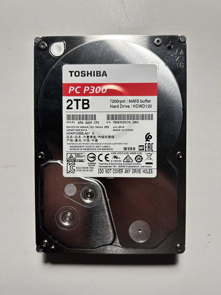 Toshiba HDWD120 SATA 2TB 3,5" - CMR | Warszawa | Kup teraz na Allegro ...