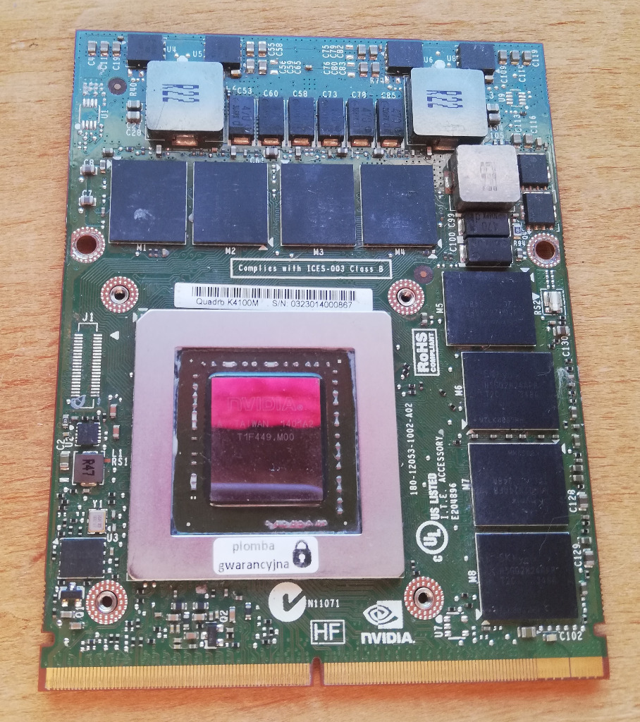Karta graficzna nVidia Quadro K4100M gddr5 4gb Olkusz Kup teraz na Allegro Lokalnie