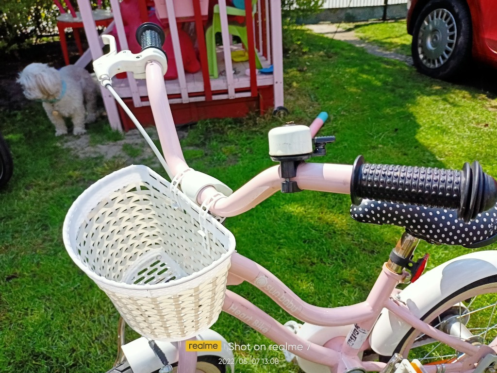 Rower Sun Baby HEART BIKE 14" Biały, Różowy Mrozów Kup teraz na