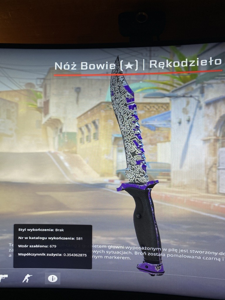 Kosa CS:GO 2 Nóż Bowie Rękodzieło!!! | Skrzydlewo | Ogłoszenie na ...