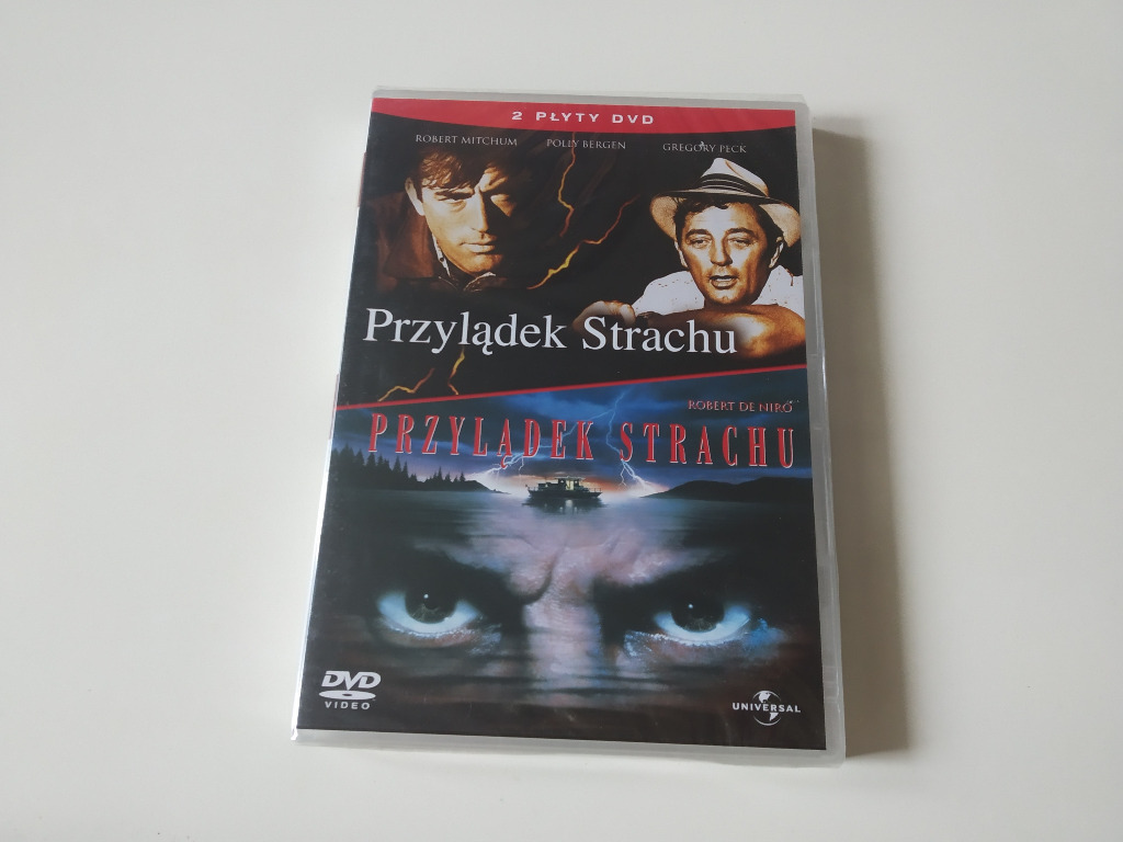 PRZYLĄDEK STRACHU- 2 DVD- W FOLII - PL -DWIE WERSJE FILMU- MITCHUM,DE ...