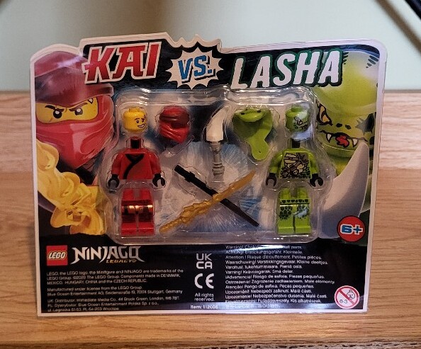 Lego Ninjago 112008 Kai vs Lasha blister z minifigurkami wycofany
