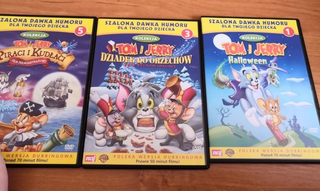 Tom i Jerry trzy pelnometrazowe filmy dvd Rzeszów Kup teraz na
