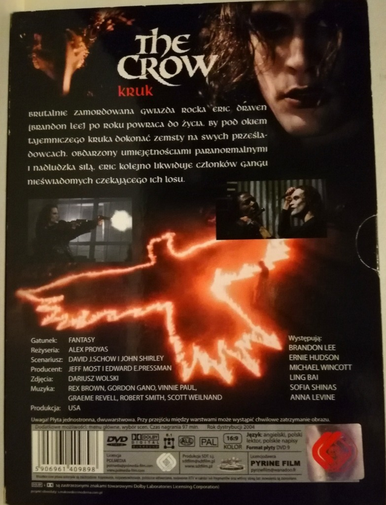 The Crow Kruk dvd Lee | Warszawa | teraz na Allegro Lokalnie