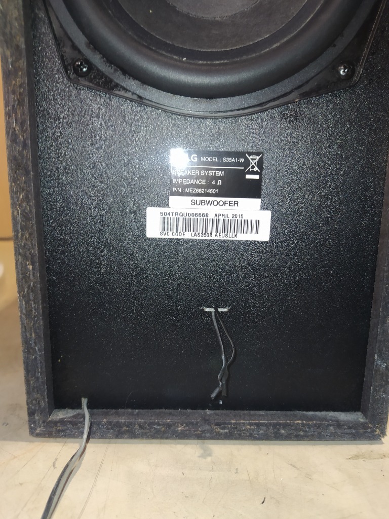 Subwoofer LG S35A1W Limanowa Kup teraz na Allegro Lokalnie