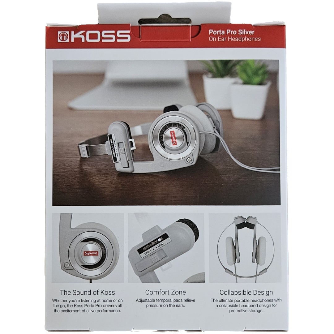 Supreme Koss PortaPro Headphones Silver | Wrocław | Kup Supreme Koss PortaPro Headphones Silver | Wrocław | Kup