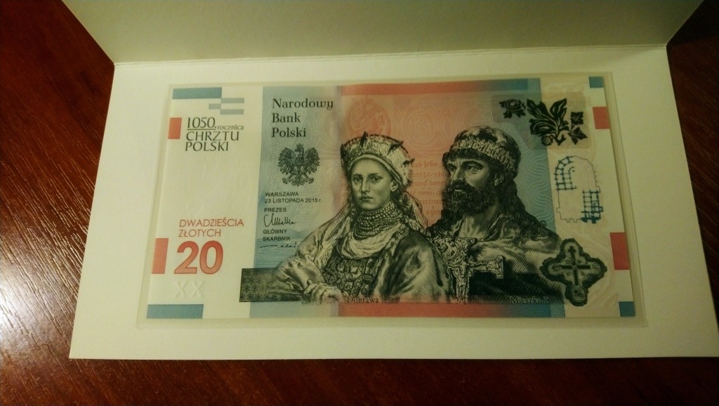 Licytacja 20 Zl Banknot 1050 Rocznica Chrztu Polski Rumia Allegro Lokalnie