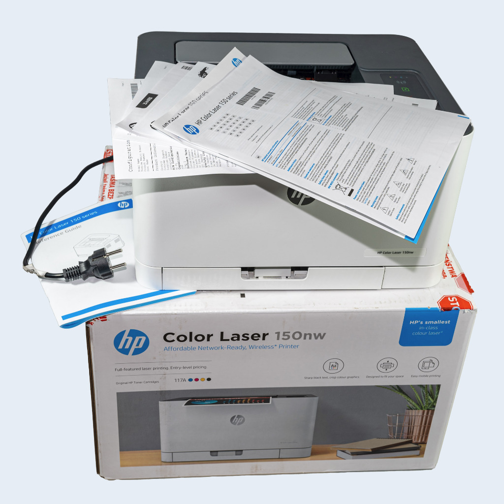 HP Color Laser 150nw WiFi LAN WIECZNY CHIP | Kleczew | Kup teraz na ...