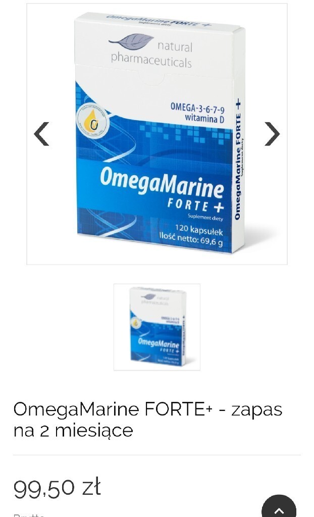 Omega Marine Forte plus 120 kapsułek Radzanowo Kup teraz na Allegro