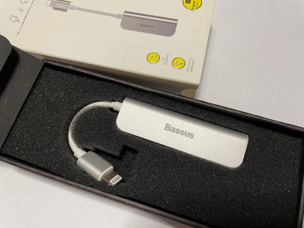 Adapter Lightning na Jack 3,5mm aluminiowy Baseus Wrocław Kup teraz