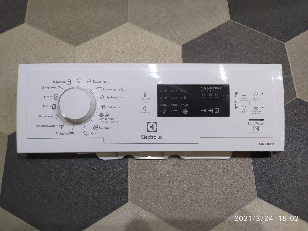 Panel przedni sterujący pralki Electrolux EWT 0862 | Kielce | Kup teraz ...