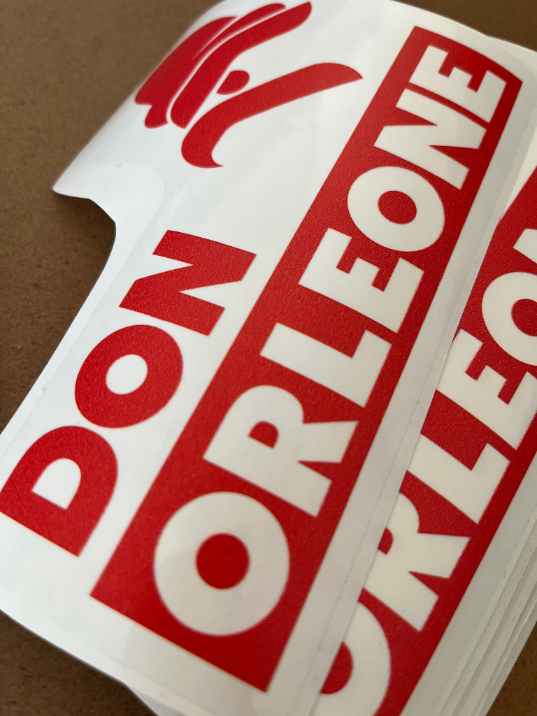 Naklejka na auto DON ORLEONE. biała lub czerwona Warszawa Kup teraz