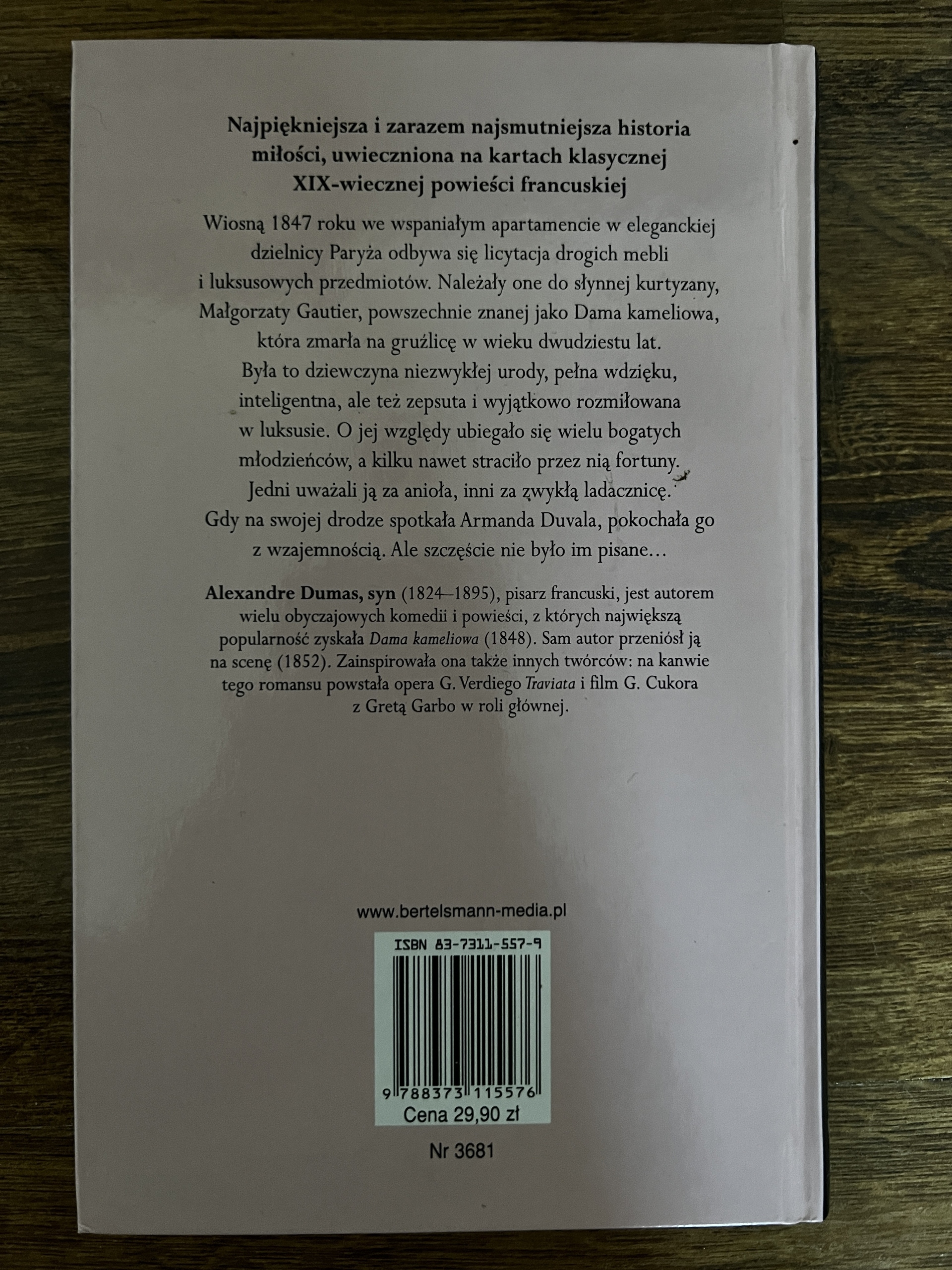 Zdjęcie oferty: Aleksander Dumas syn- Dama Kameliowa