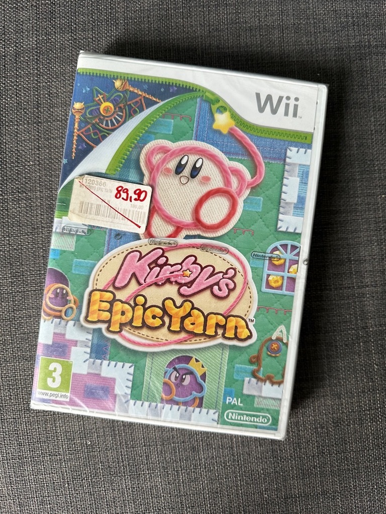 Kirby's Epic Yarn / Wii/ ANG / Nowa, folie. Białystok Licytacja na