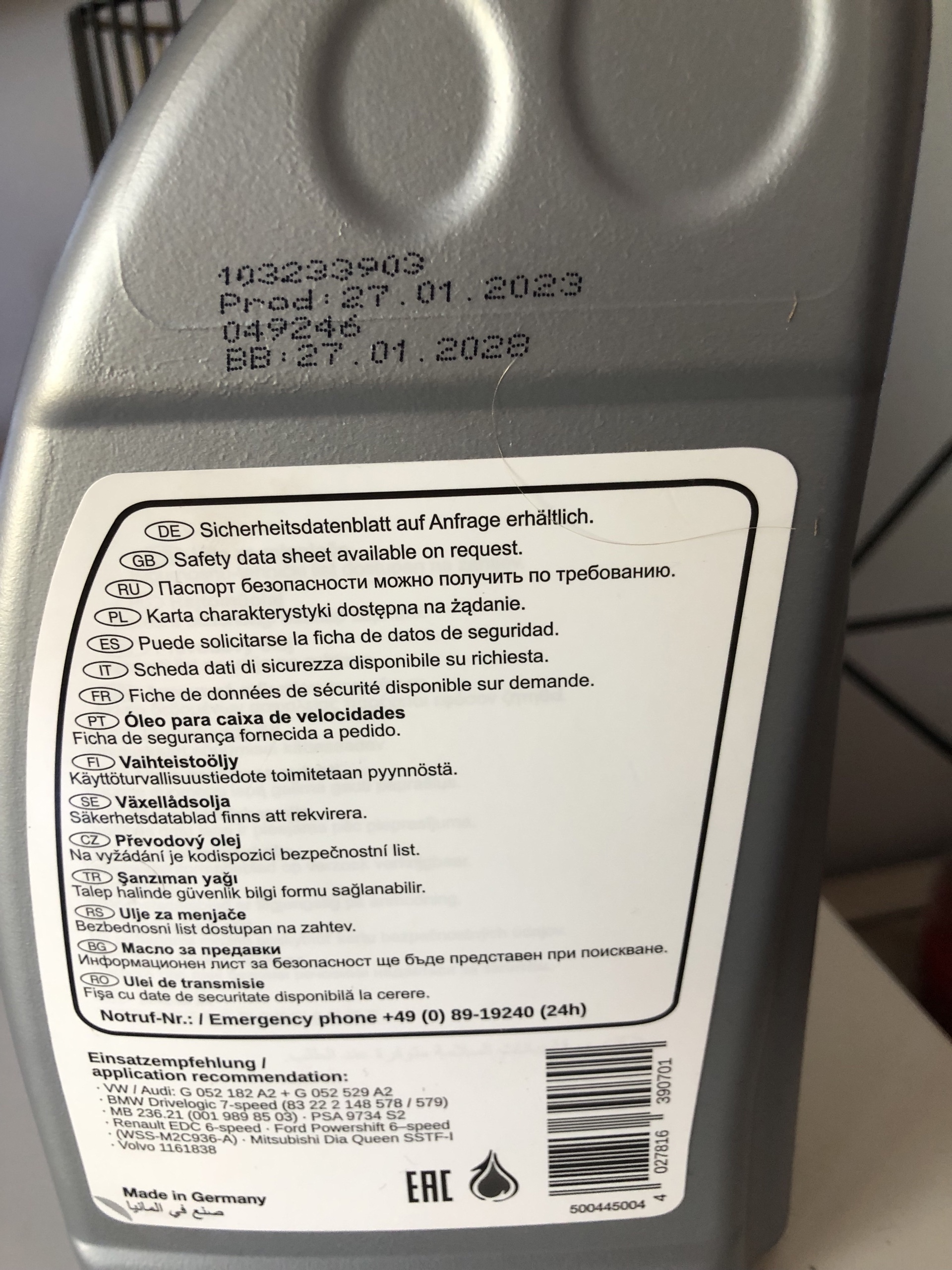 Getriebeöl gear oil nr 39070 1l nowy | Białystok | Kup teraz na Allegro ...