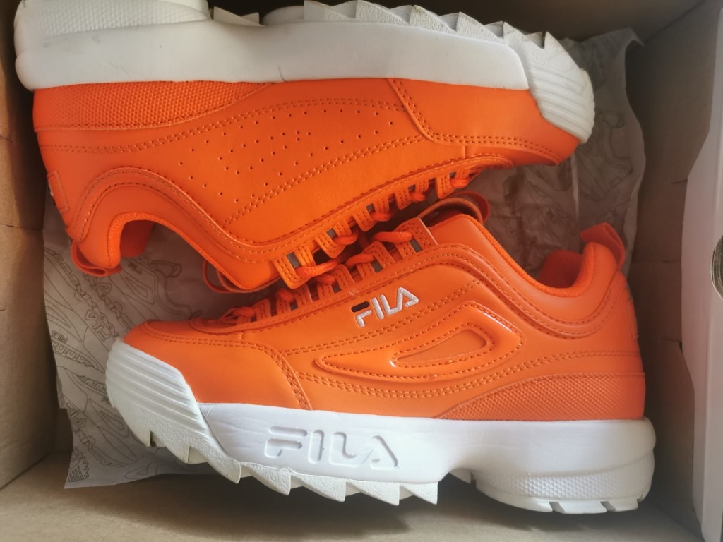Pomarańczowe buty FILA 36,5 jak nowe | Spalona | Kup teraz na Allegro  Lokalnie
