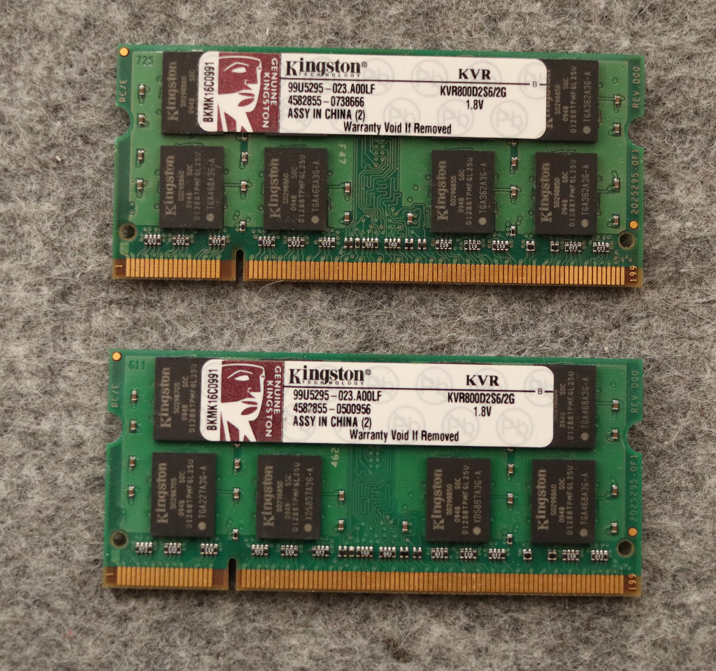 Pamięć RAM Kingston DDR2 KVR800D2S6/2G 2x2GB | Warszawa | Kup teraz na ...