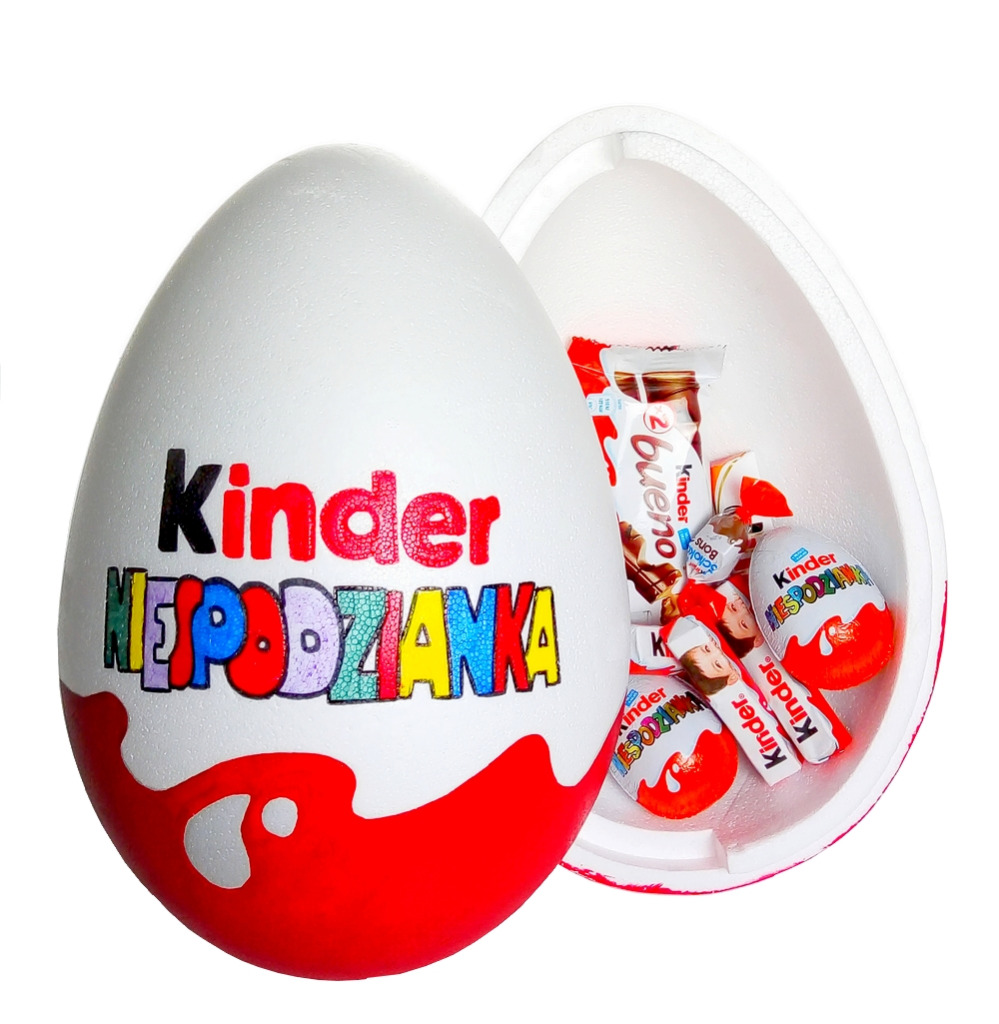 Pk1e Duze Jajko Niespodzianka Ze Slodyczami Kinder Cena 62 99 Zl Brzeg Allegro Lokalnie