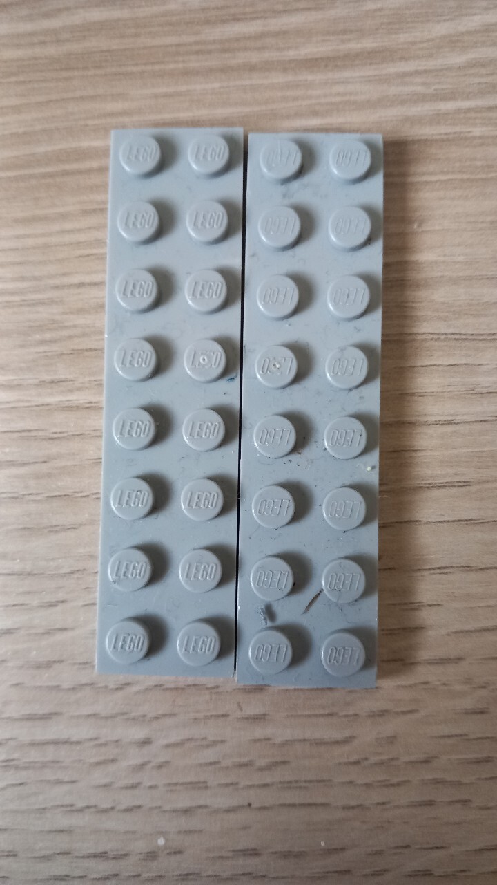Klocek lego 0937-jasny szary 2 sztuki | Kołobrzeg | Kup teraz na ...
