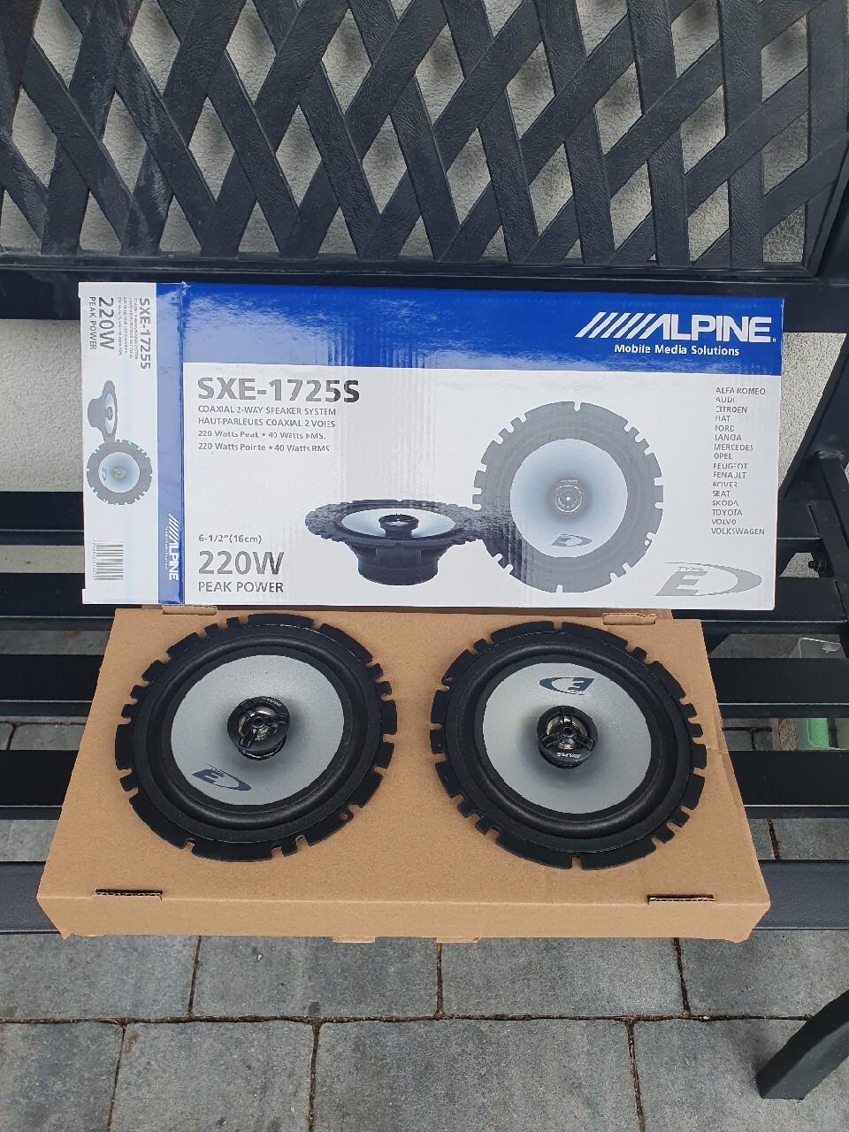 ALPINE Set 6 SXE-2035S SXE-1750S Audi A4 B8/8K 07 Avant/Arrière 20cm 16cm Audi 5