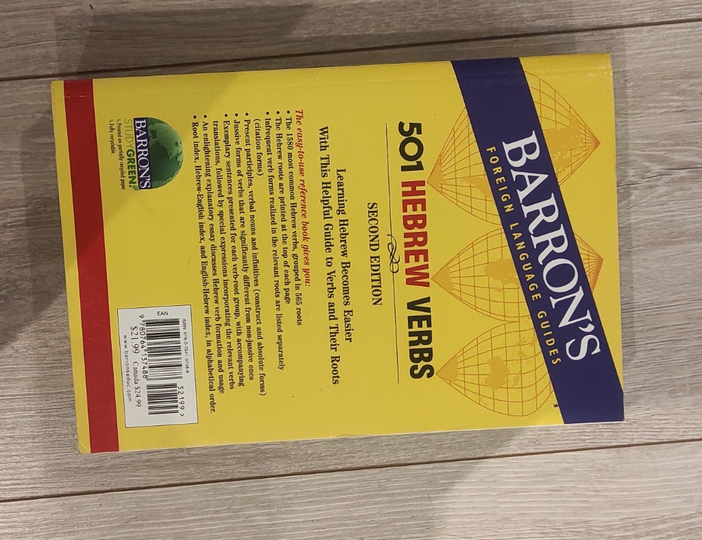 501 hebrew verbs Kraków Kup teraz na Allegro Lokalnie