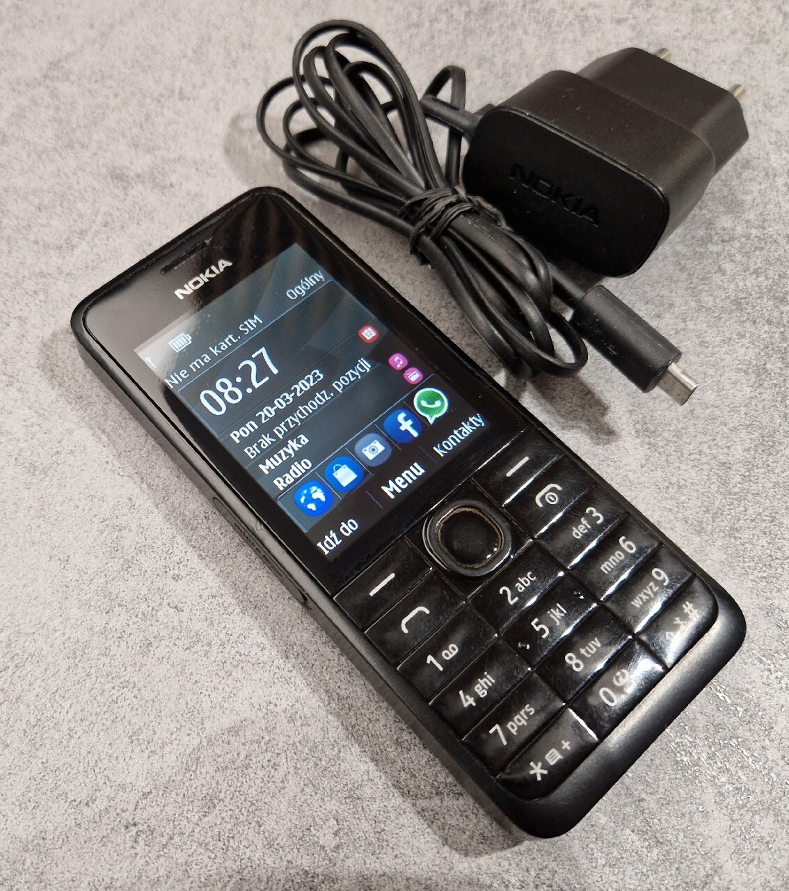 Telefon Nokia 301 / RM-840, oryginalna ładowarka | Wrocław | Kup teraz ...
