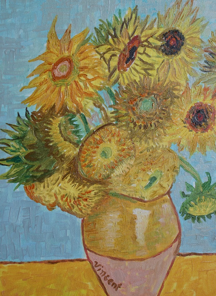 Recznie Malowany Vincent Van Gogh Sloneczniki Groszowice Kup Teraz Na Allegro Lokalnie