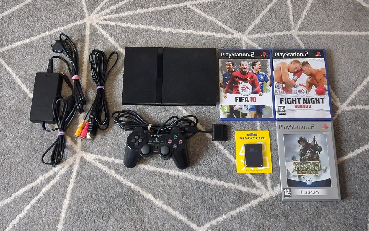 KONSOLA SONY PLAYSTATION 2 SLIM PS2 SCPH77004 DATE CODE 6D | Jarosław ...