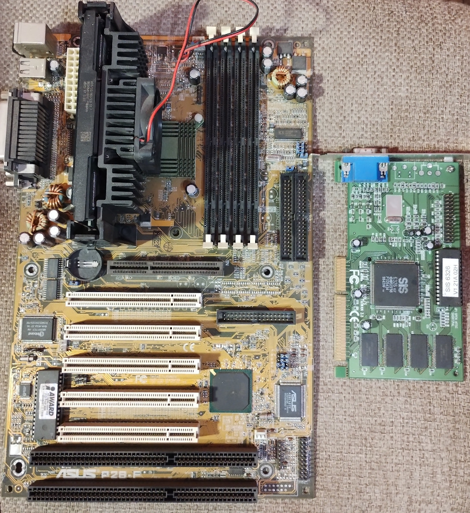 ASUS P2BF + PII 400 + SiS6326AGP Sosnowiec Kup teraz na Allegro