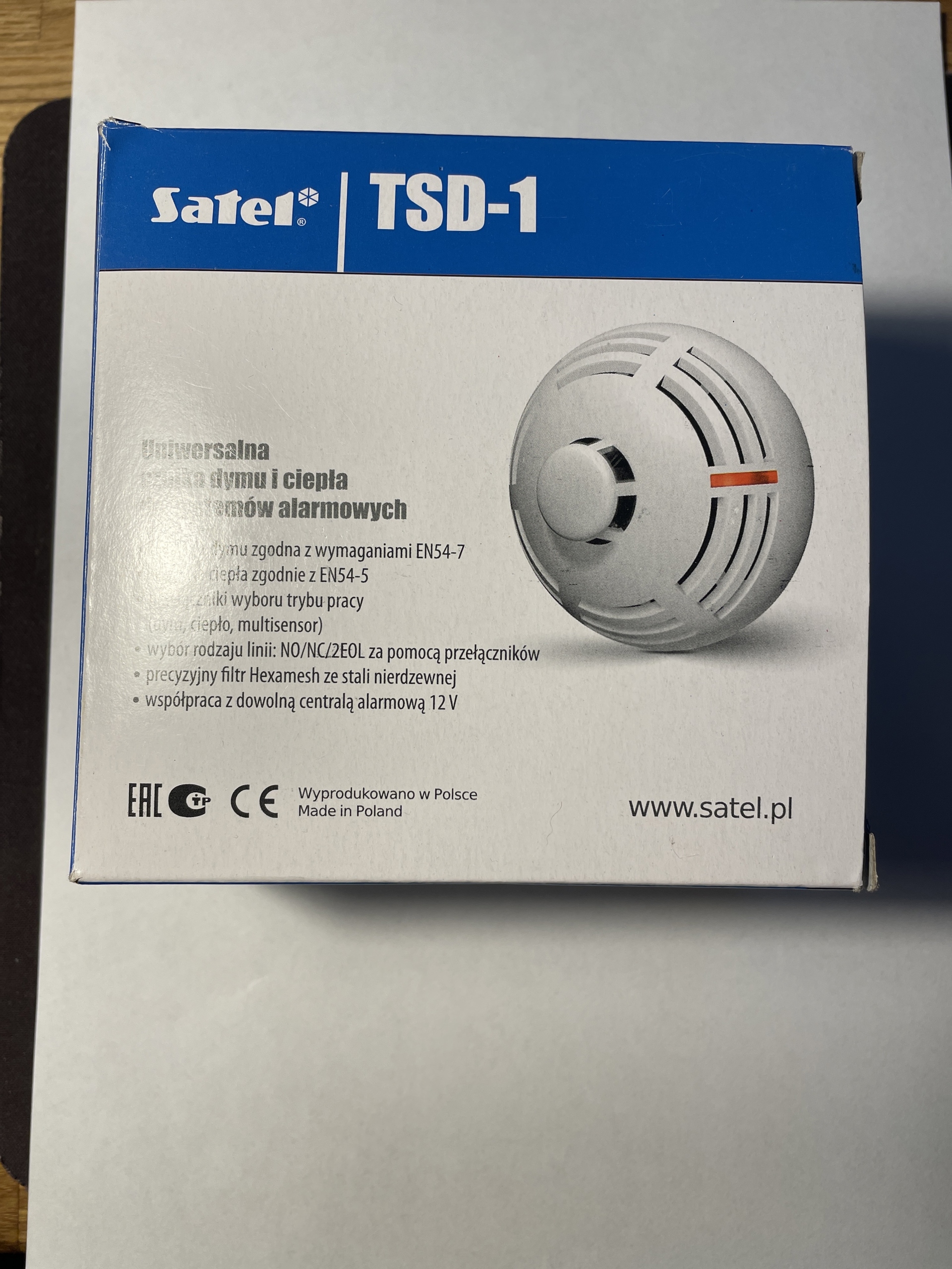 Czujka dymu i ciepła Satel TSD1 nowa Kunice Kup teraz na Allegro