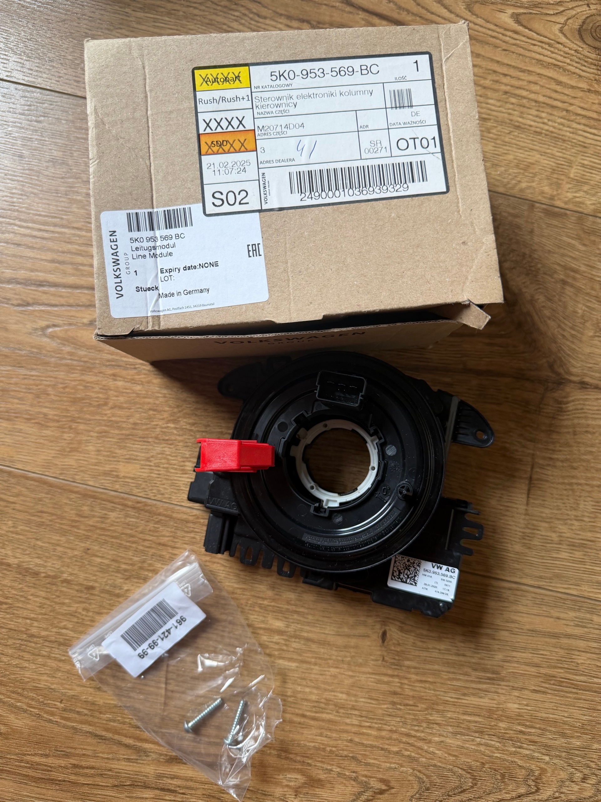 БЛОК КЕРУВАННЯ ЕЛЕКТРОНІКИ СТІЙКИ КЕРМА VW GOLF CADDY 7 5K0 953 569 BC 