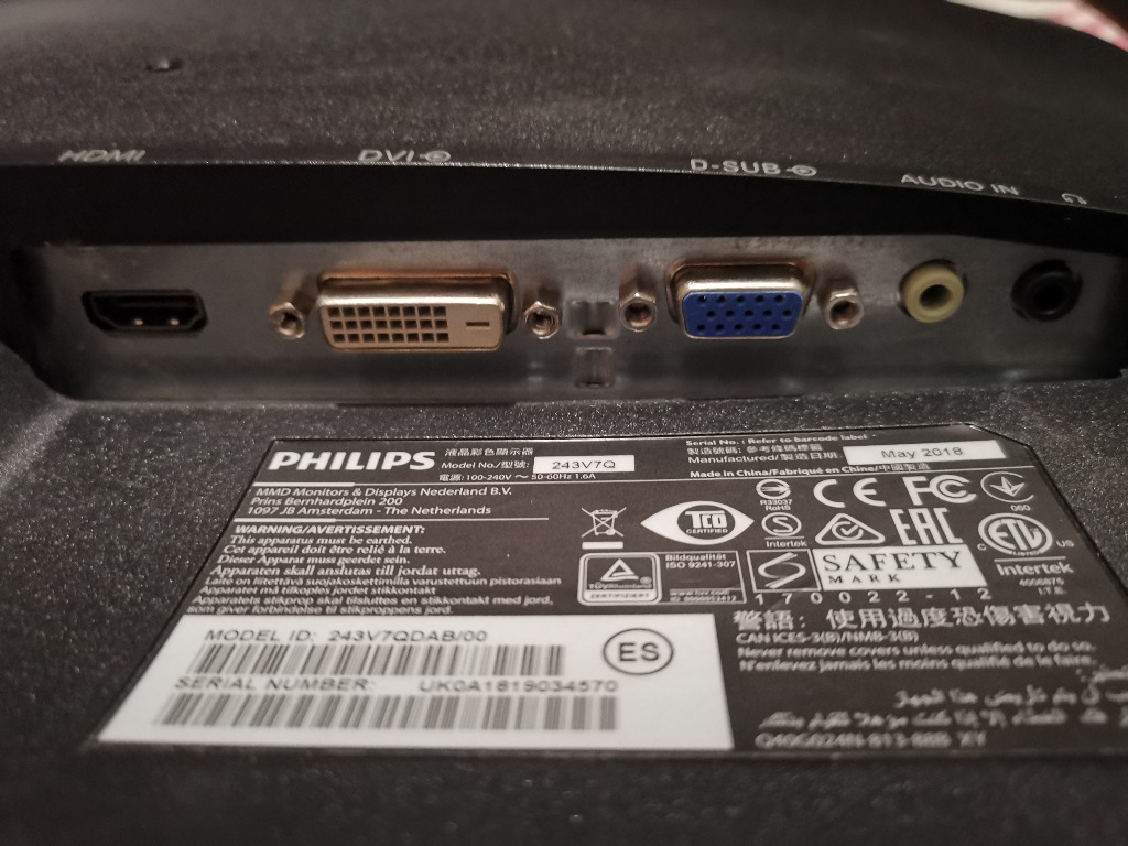 Monitor Philips PHL 243V7 - 24" cale/Full HD | Wąsosz | Kup teraz na ...
