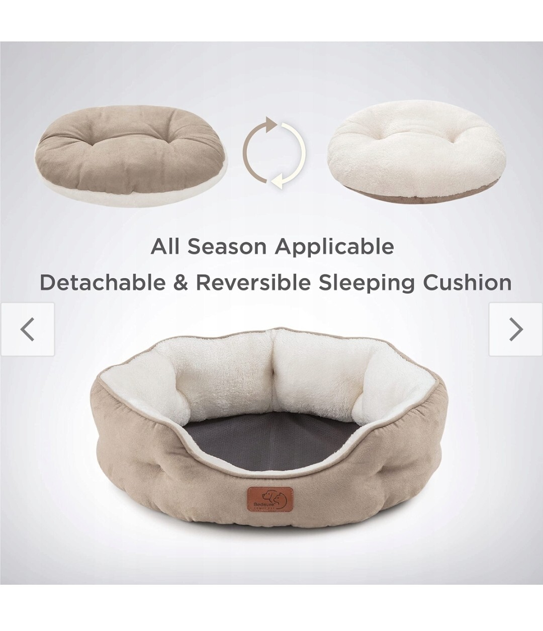 Bedsure legowisko okrągłe łóżko dla psa kota 51cm Wybczyk Kup teraz na Allegro Lokalnie