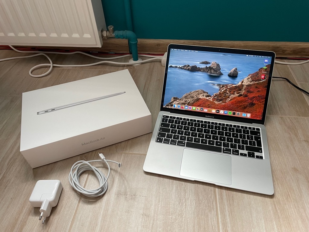 MacBook Air M1 16GB Ram 512GB SSD Srebrny | Nowogard | Licytacja na