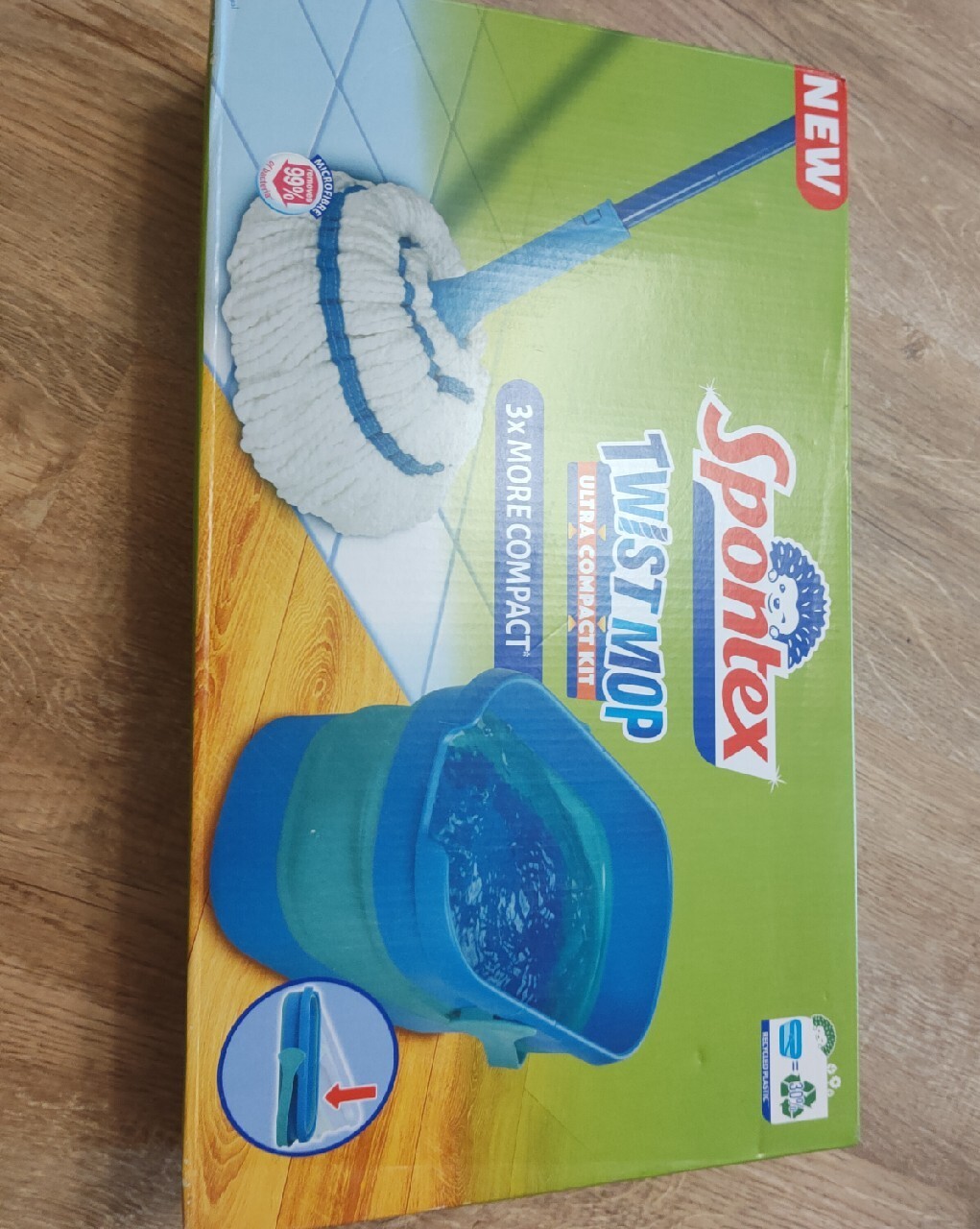 Spontex Twist Mop Ultra Compact Kit 