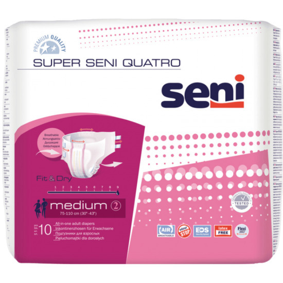 Подгузники-штаны Seni Super Quatro Medium 7шт.