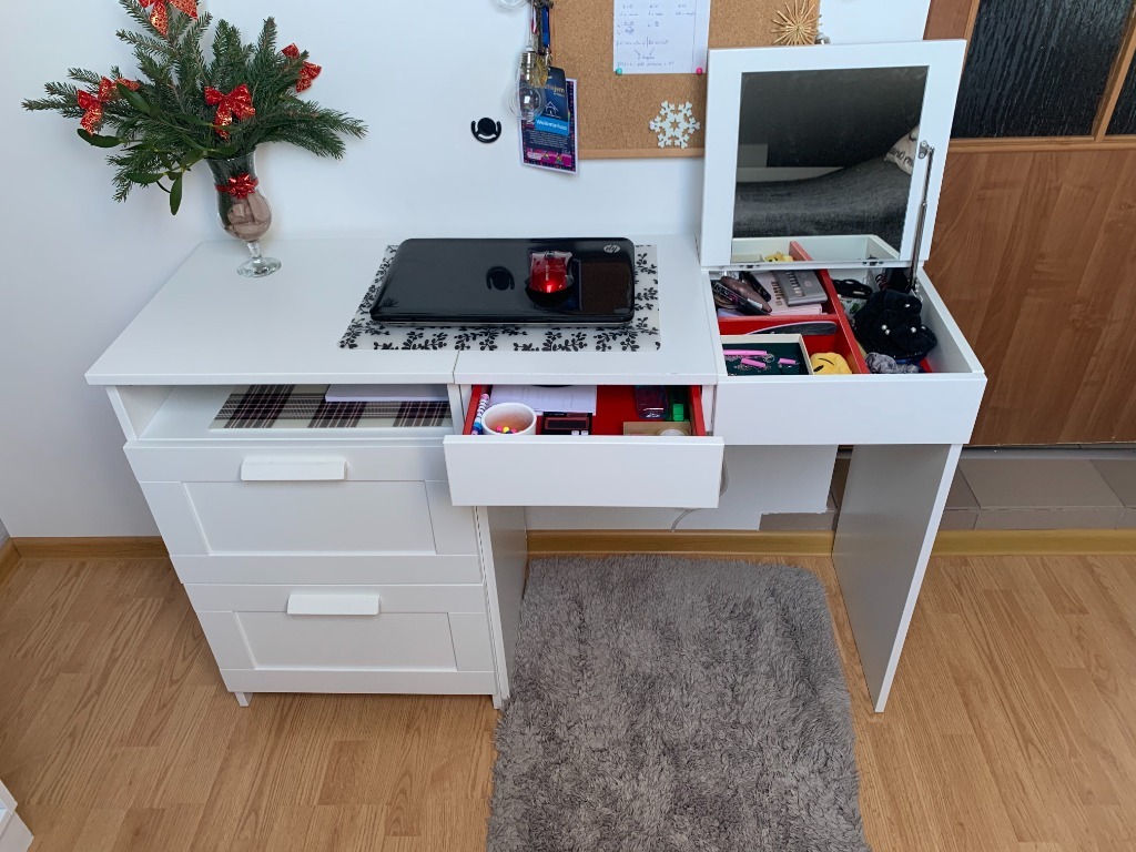 Biurko / Toaletka BRIMNES IKEA | Cieplice | Kup teraz na Allegro Lokalnie